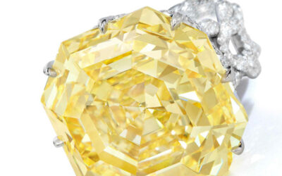 The Sienna Star, one of the largest fancy vivid yellow diamonds ever to be auctioned.